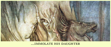 immolate his daughter